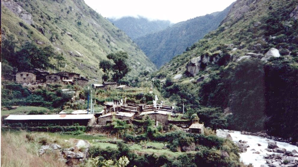 Syabru Besi Village at foot of Langtang Valley
