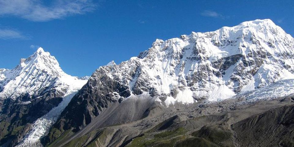 Kimshum and Mount Shalbachum ( 6918m in the Langtang Himal