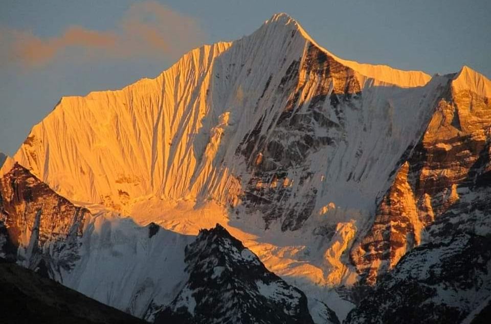 Mount Ganshempo in the Langtang Himal