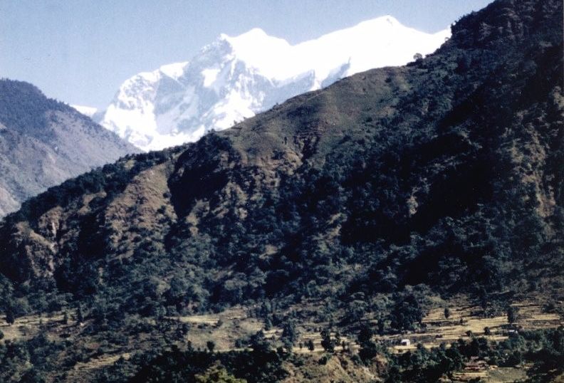 Manaslu Himal from Marsayangdi Valley
