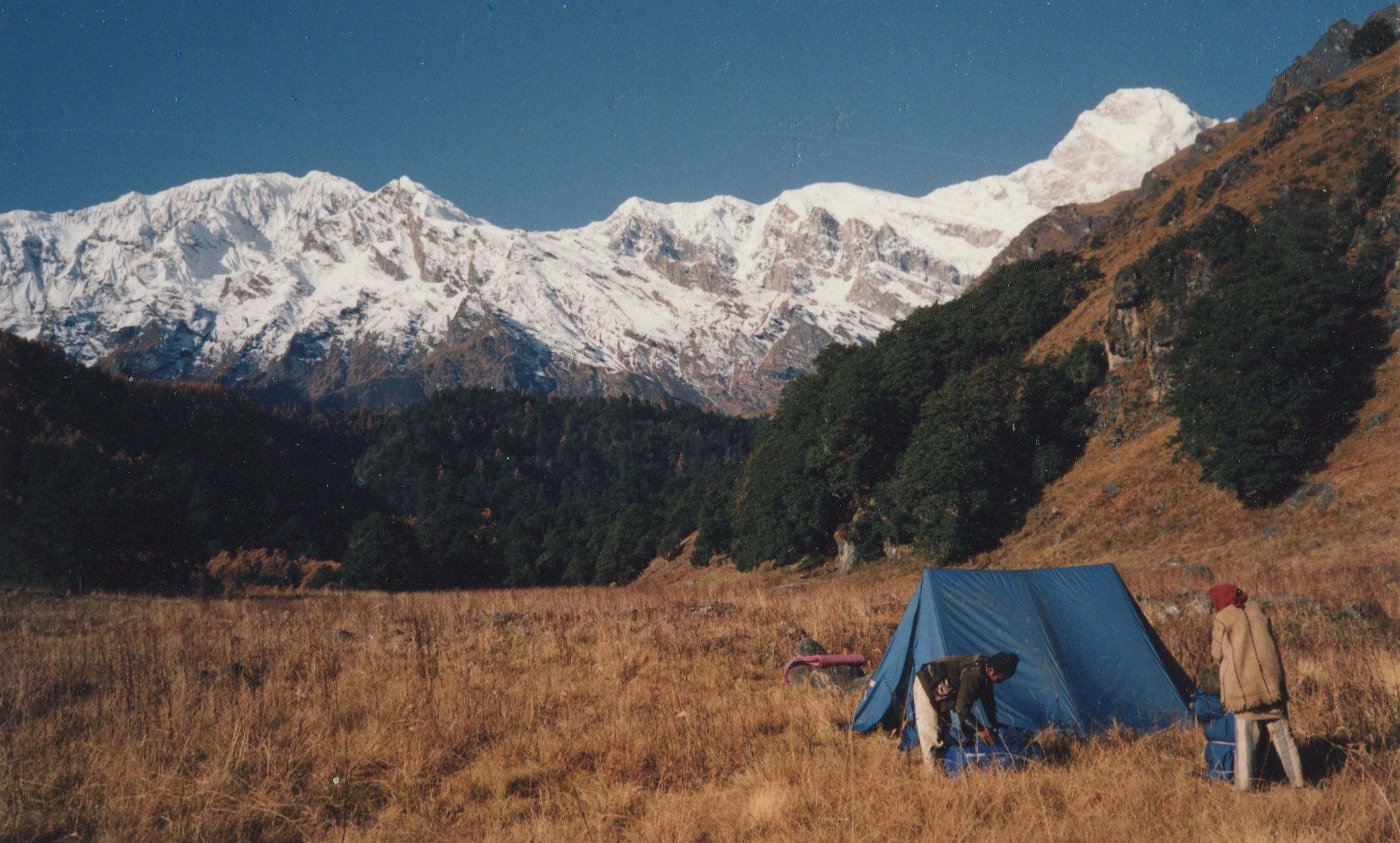 Himalchuli from Camp in Chuling Valley