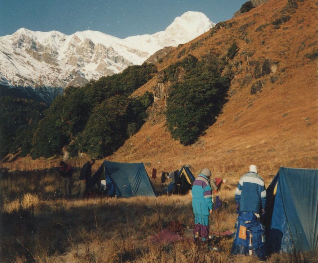 Himalchuli from Camp in Chuling Valley