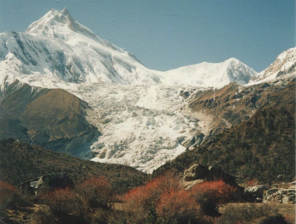 Mt.Manaslu on route from Samagaon to Samdu in the Buri Gandaki Valley