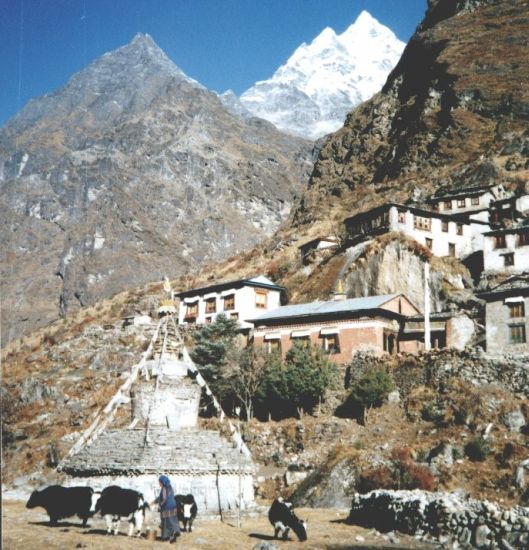 Beding Village beneath Mt.Gauri Shankar in the
