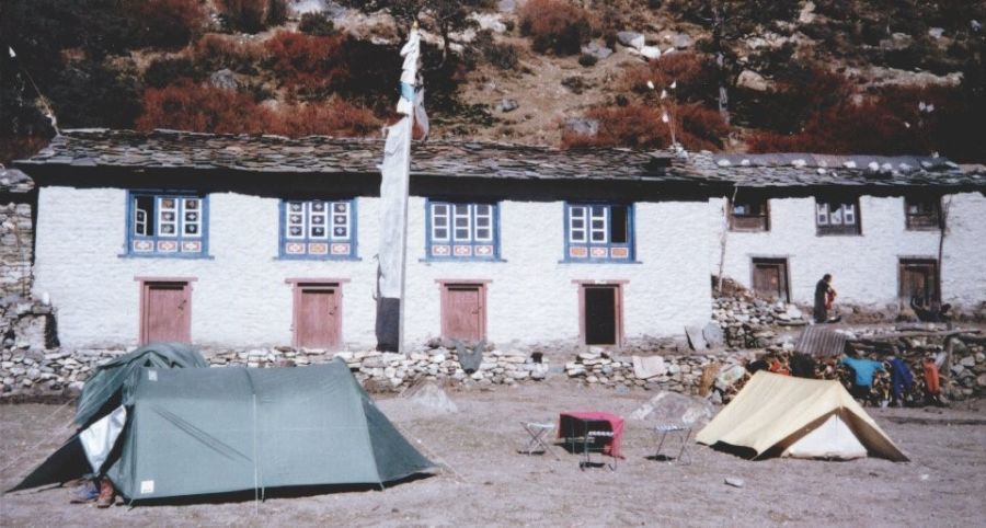 Sherpa Houses at Thame Village in the Khumbu Region