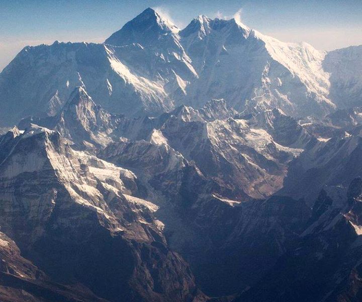 Everest and Lhotse from Parchamo