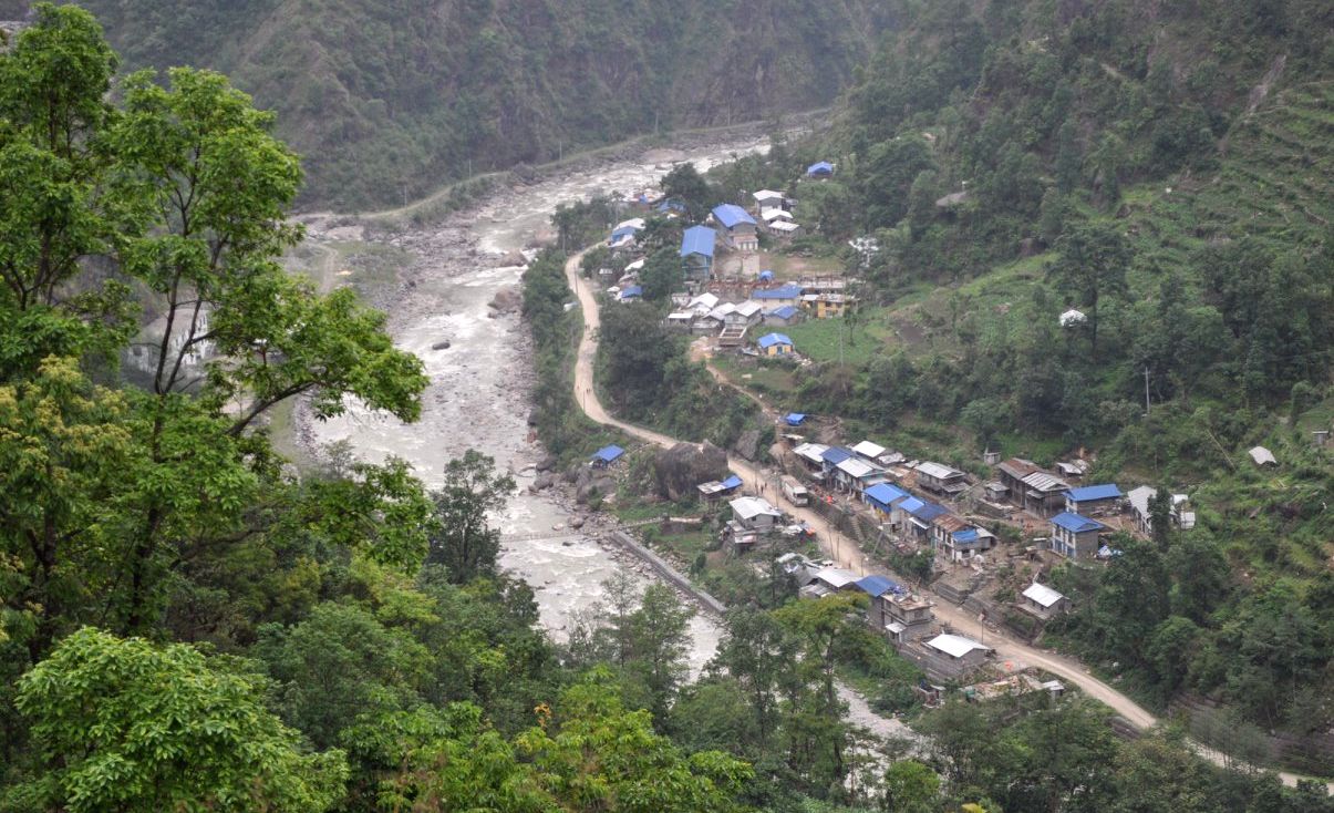 Jagat Village in the Tamba Khosi Valley