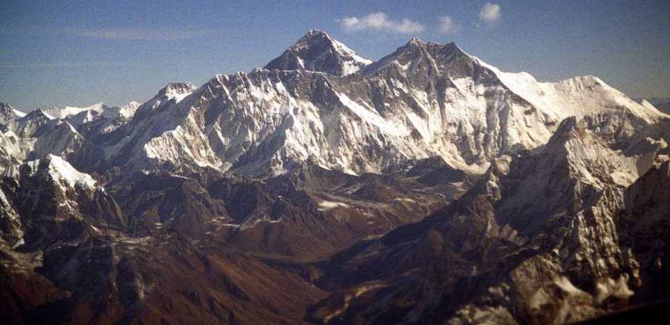 Nuptse, Mount Everest and Mount Lhotse