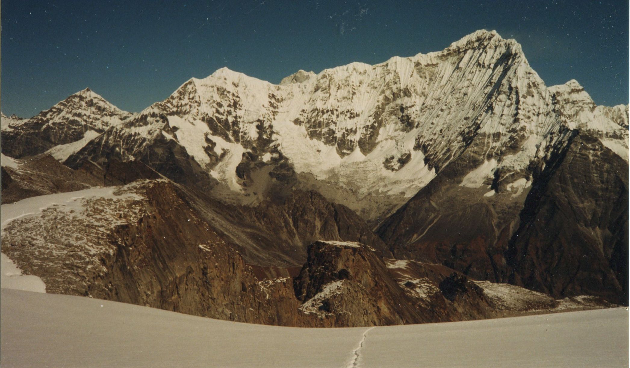 Mt.Kang Nachugo on ascent to Ramdung