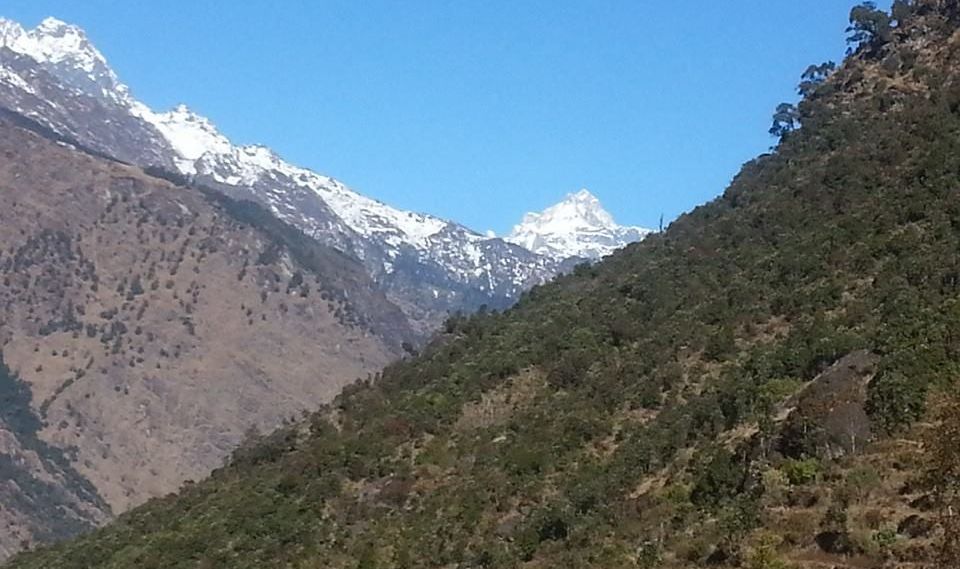 Mount Gauri Shankar from the Tamba Khosi Valley