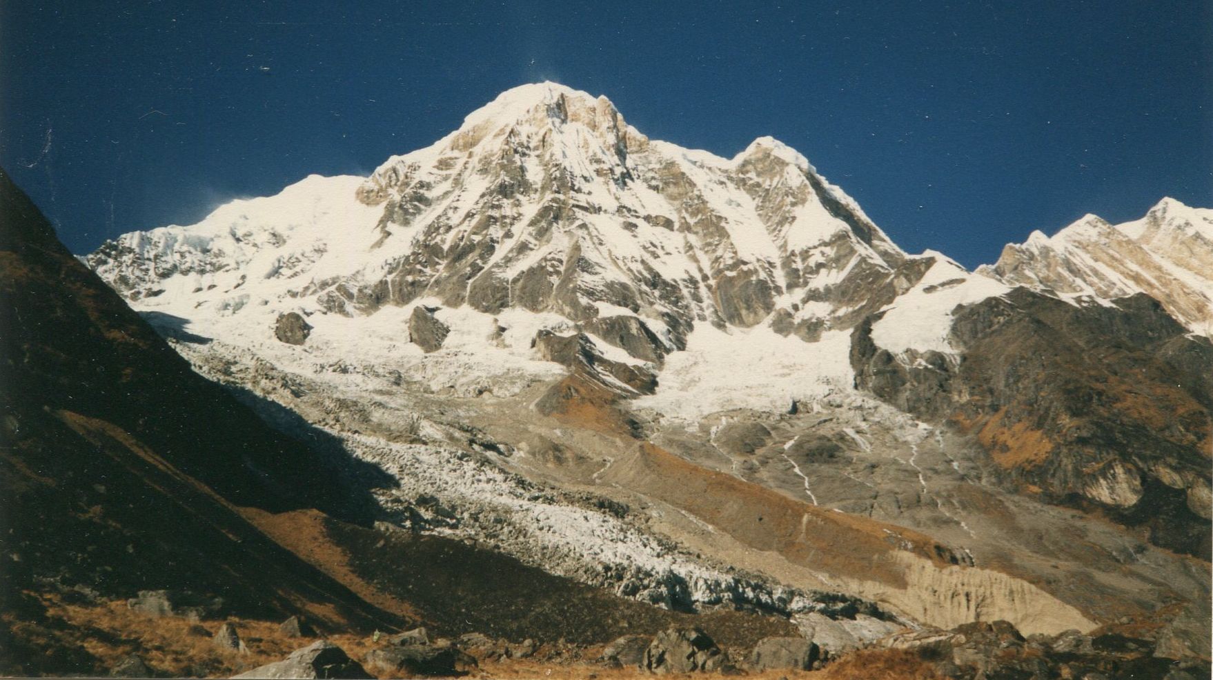Annapurna South Peak on approach to the Sanctuary