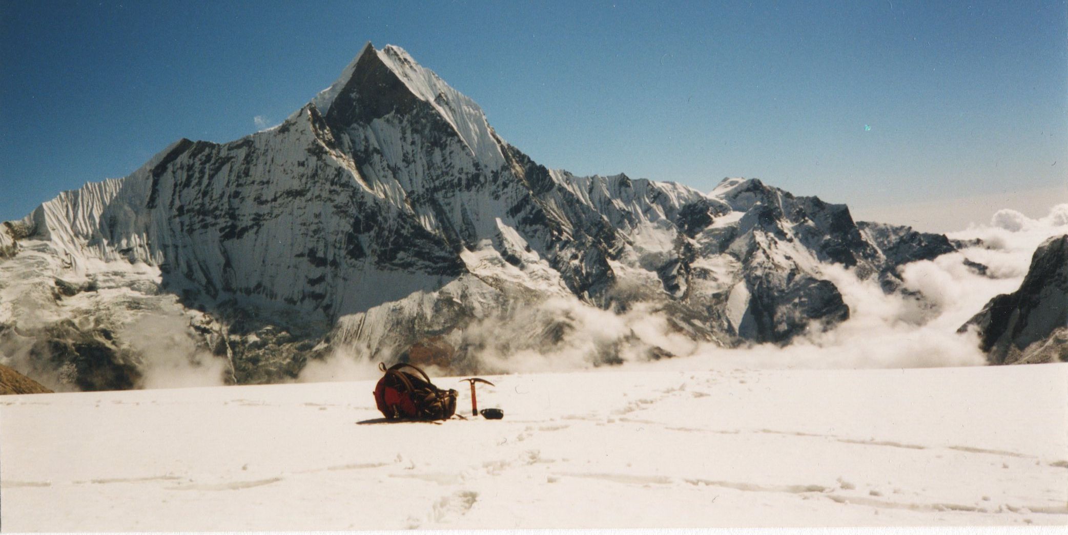Macchapucchre, the Fishtail Mountain above Annapurna Sanctuary