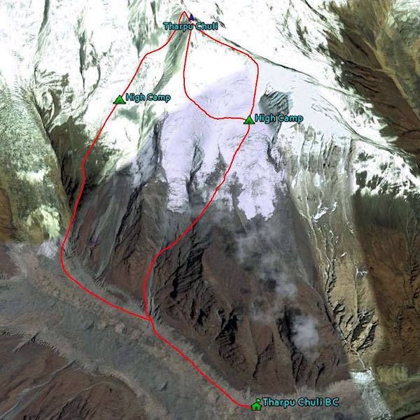 Ascent Routes for Rakshi Peak, Tent Peak ( Tharpu Chuli ) and Singu Chuli in the Annapurna Sanctuary Region