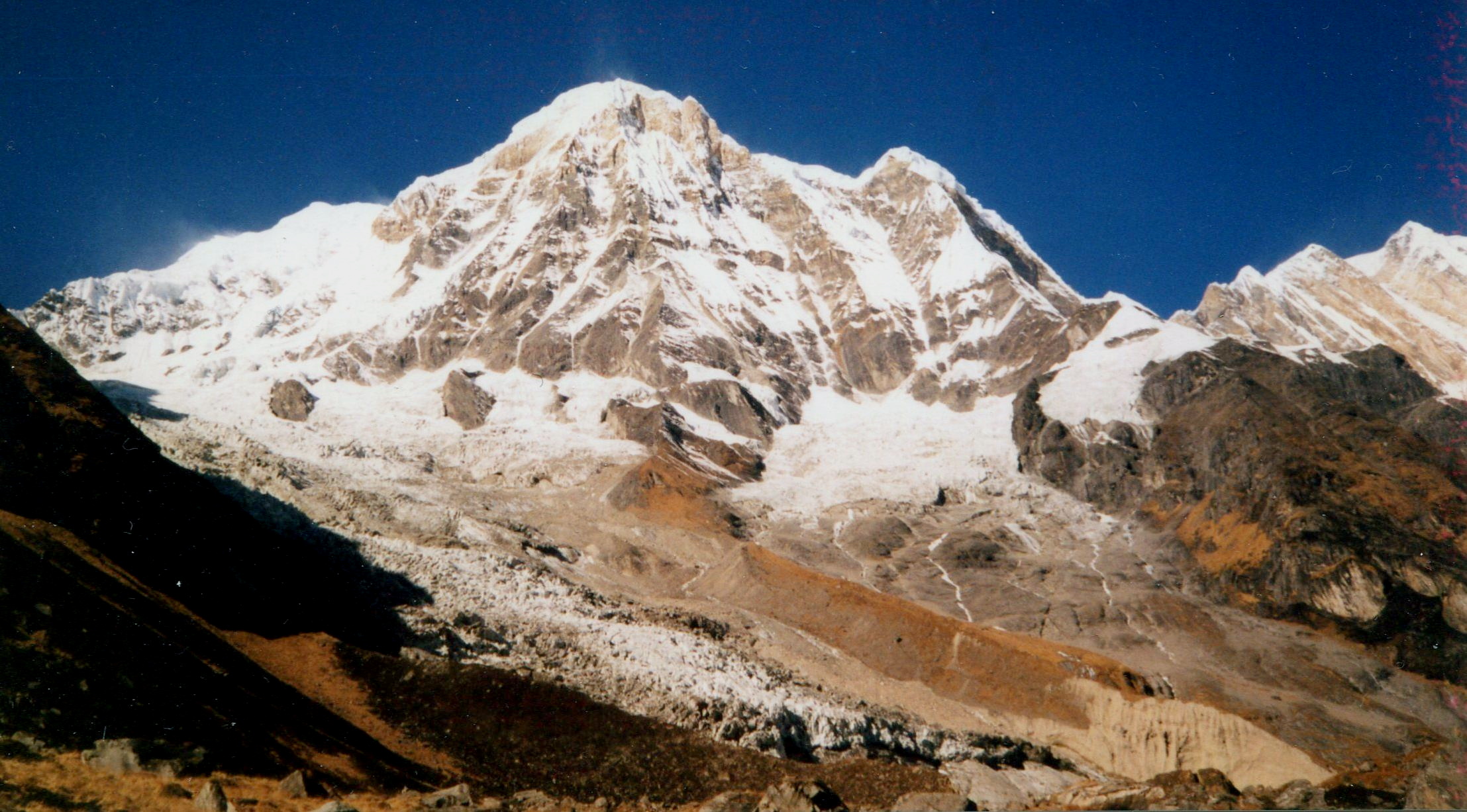 Annapurna South Peak on return to the Sanctuary
