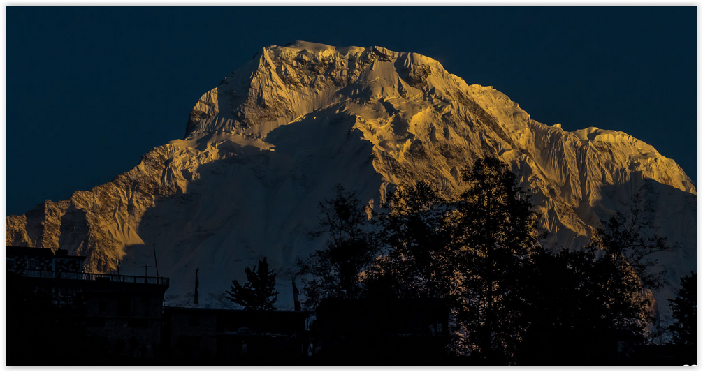 Annapurna South Peak from Gandrung