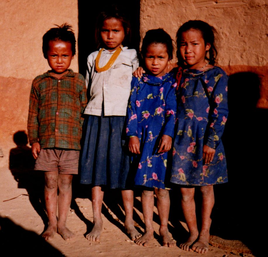 Nepalese Children in Sun Khosi village
