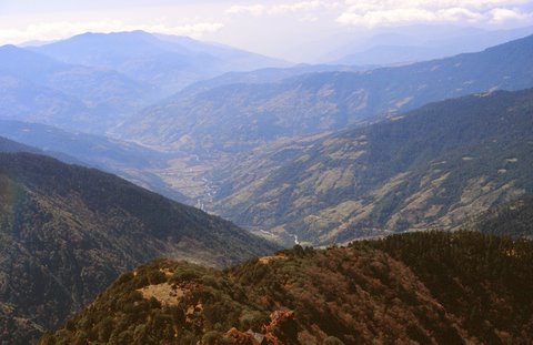 View to Garjanbg in Khimti Khola Valley