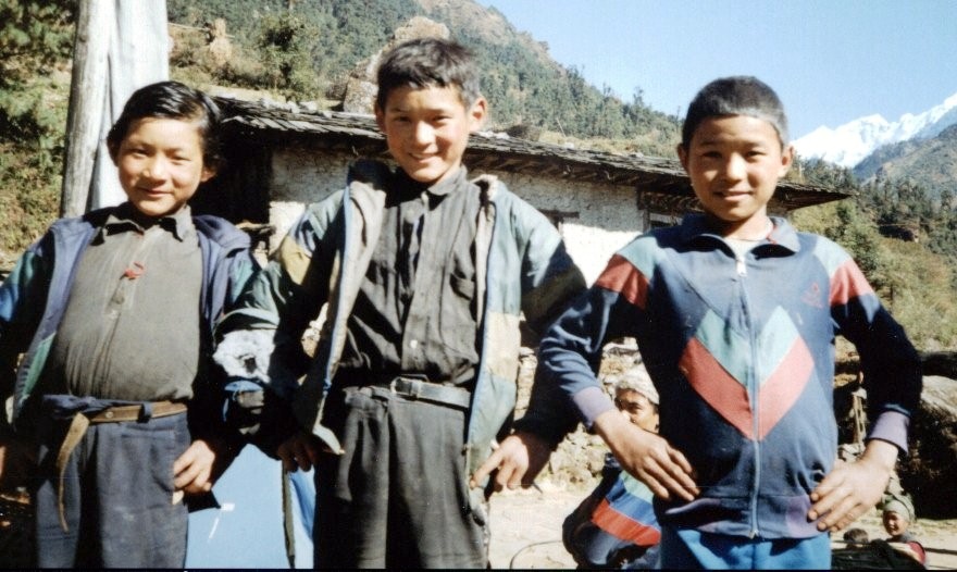 Sherpa boys in Charma