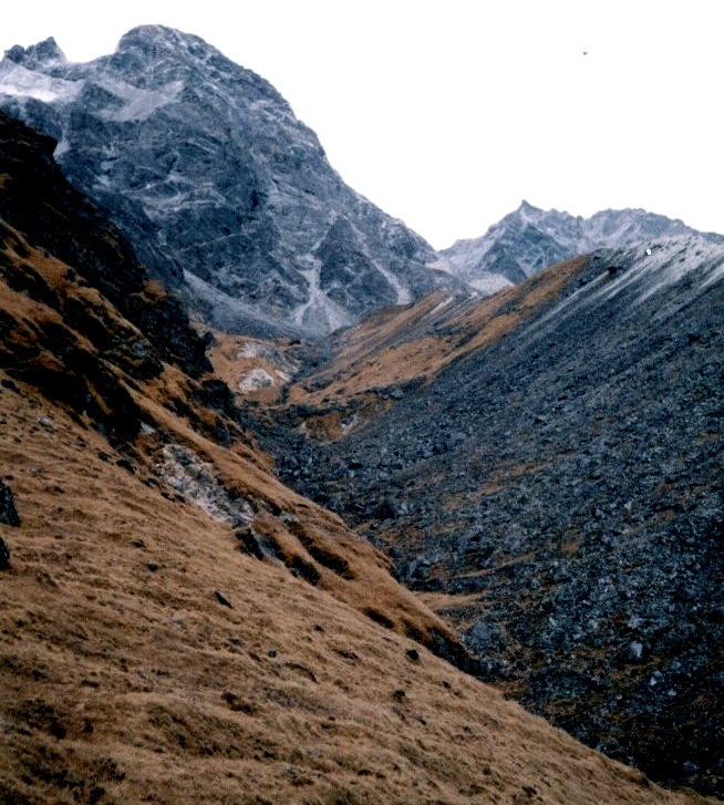 Route alongside Bigphero Lo Glacier to Nangma Gegu La