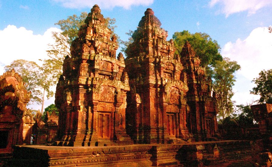 Banteay Srei ( Banteay Srey ) Temple at Siem Reap in northern Cambodia
