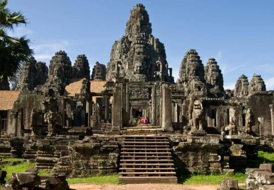 Bayon Temple in Angkor Thom in northern Cambodia