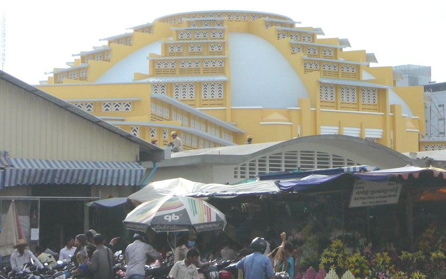 Phsar Thom Thmei market in Phnom Penh