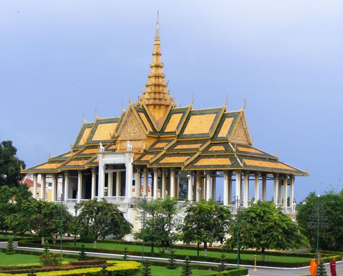 Chan Chhaya Pavillion at the Royal Palace in Phnom Penh