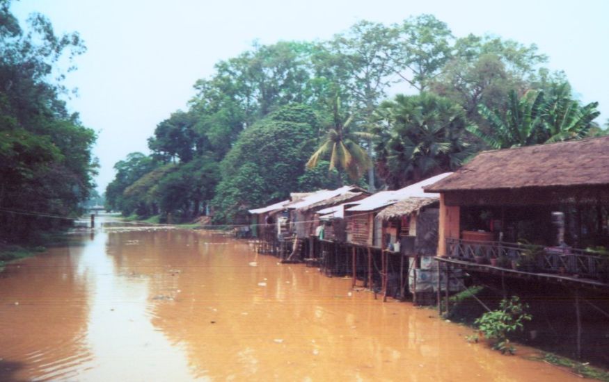 Stung Siem Reap River in northern Cambodia