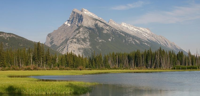 Mount Rundle above Banff in the Canadian Rockies