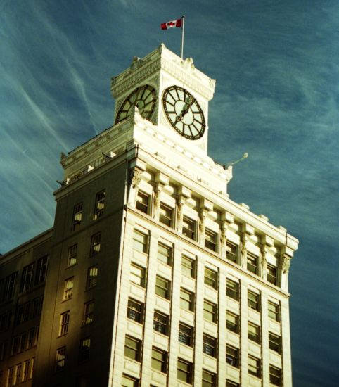 Clock Tower in Vancouver