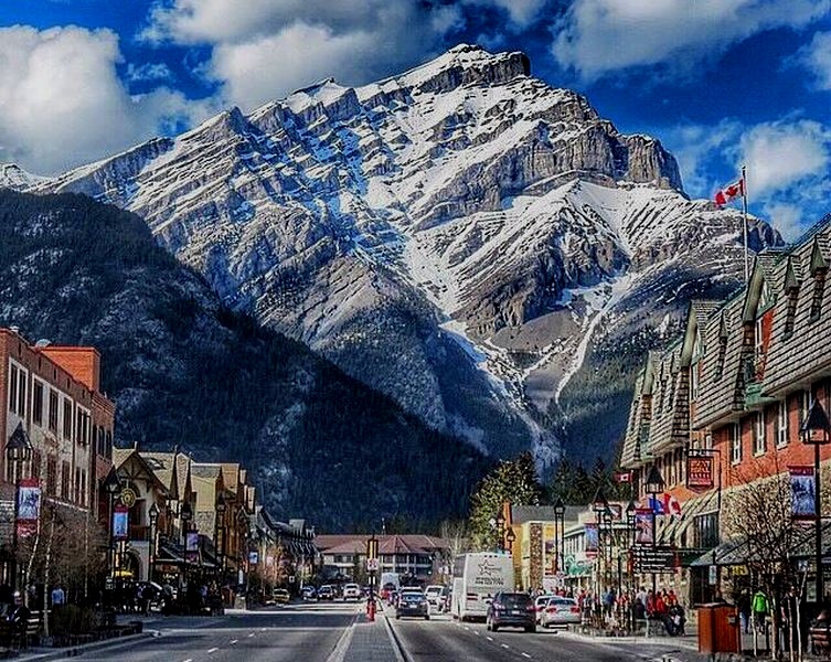 Cascade Mountain above Banff in the Canadian Rockies