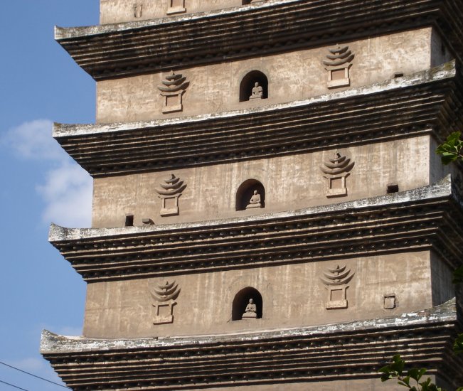 Stone Sculpture details on East Pagoda in Kunming