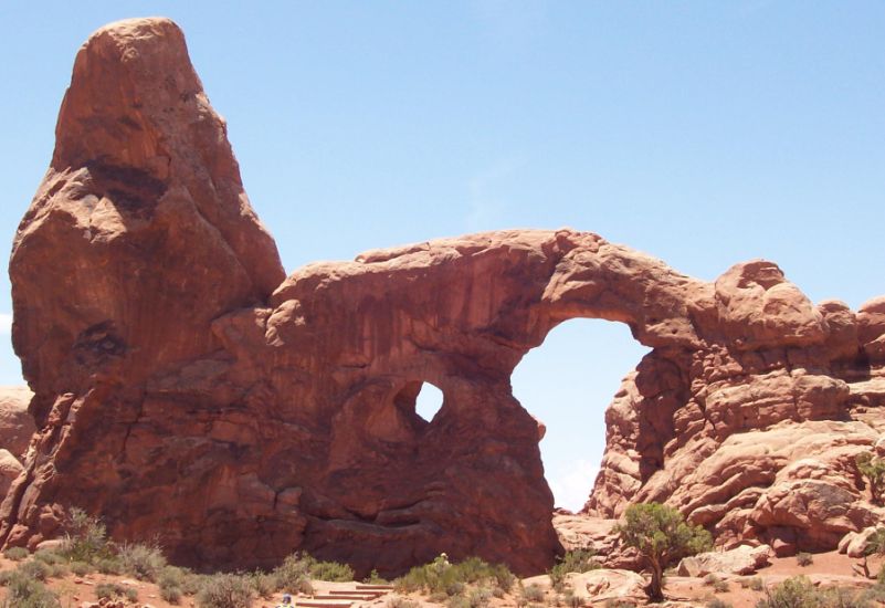 Turret Arch in Windows Section of Arches National Park