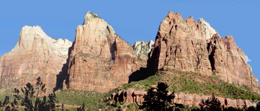 The Three Patriarchs in Zion National Park, Utah, USA