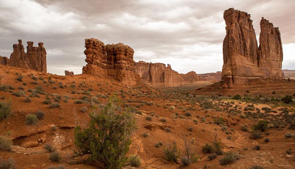 Courthouse Towers area of Arches National Park