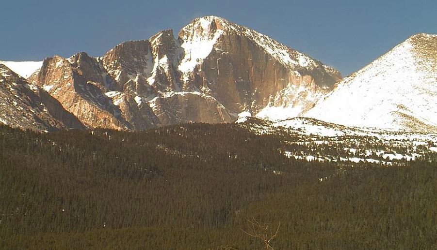 Diamond Face of Longs Peak and Storm Peak in the Colorado Rockies