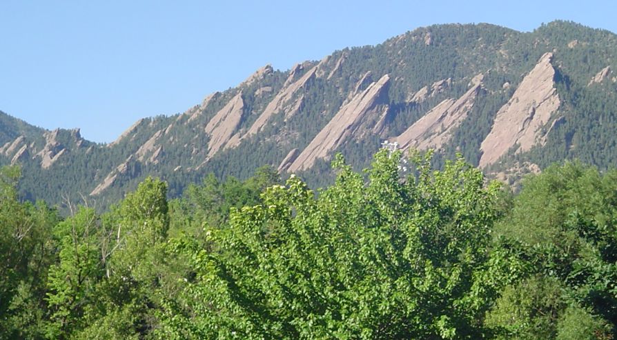 Flatirons above Boulder City in Colorado