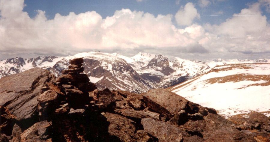 Front Range from Sundance Peak in Rocky Mountain National Park