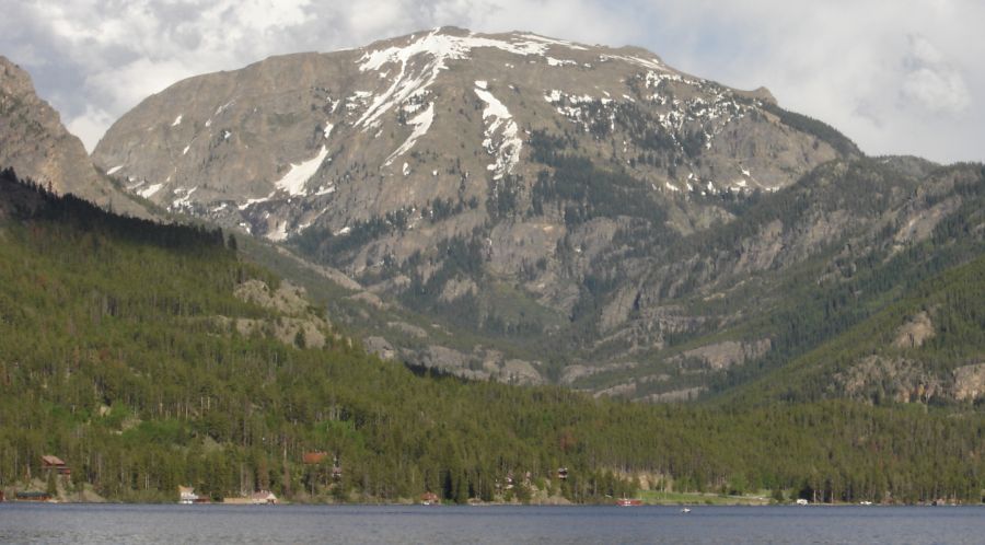 Mount Craig from Grand Lake in Colorado Rockies