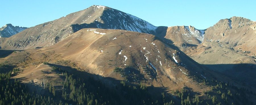 View from Summit of Independence Pass in the Sawatch Range of the Colorado Rocky Mountains