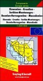 Balkans Road Map - Slovenia, Croatia, Serbia, Montenegro, Bosnia, Macedonia