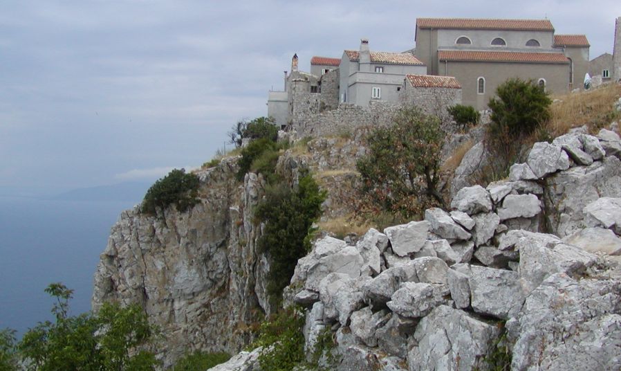 Fort at Lubenice on Cres Island in the Kvarner Gulf