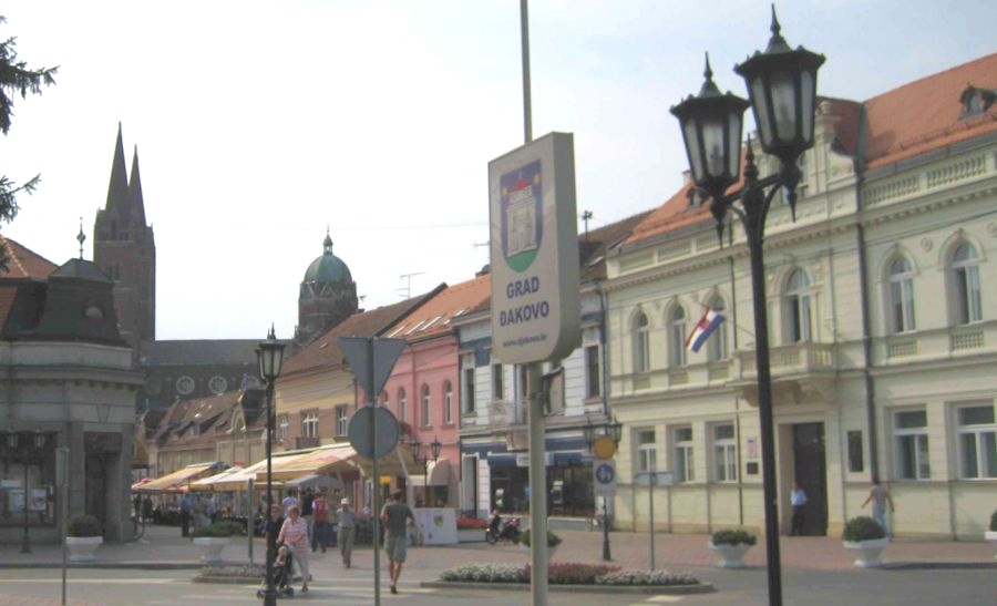 City Centre of Dakovo in Croatia
