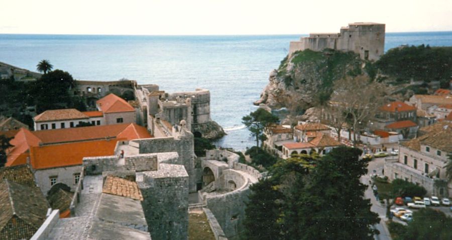 Dubrovnik on the Dalmatian Coast of Croatia