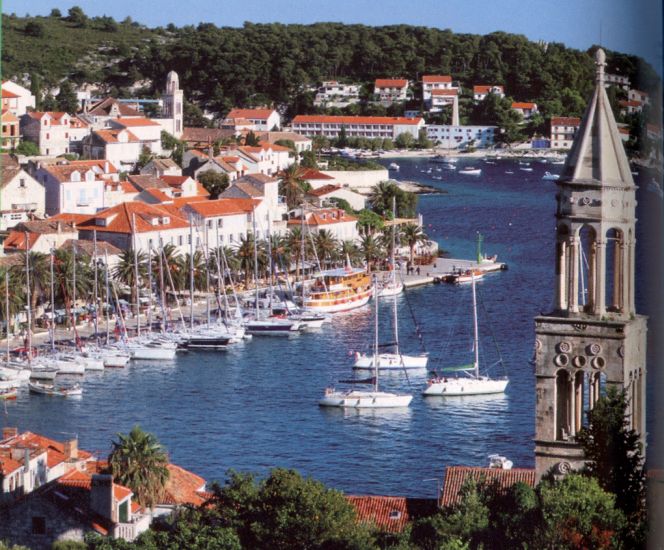 Port at Zadar on the Dalmatian Coast of Croatia