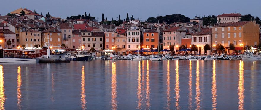 Night time illuminations in Istria