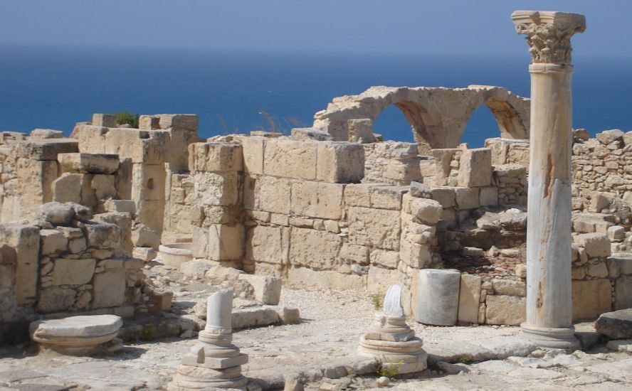 The ruins of an early Christian Basilica at Ancient Kourion