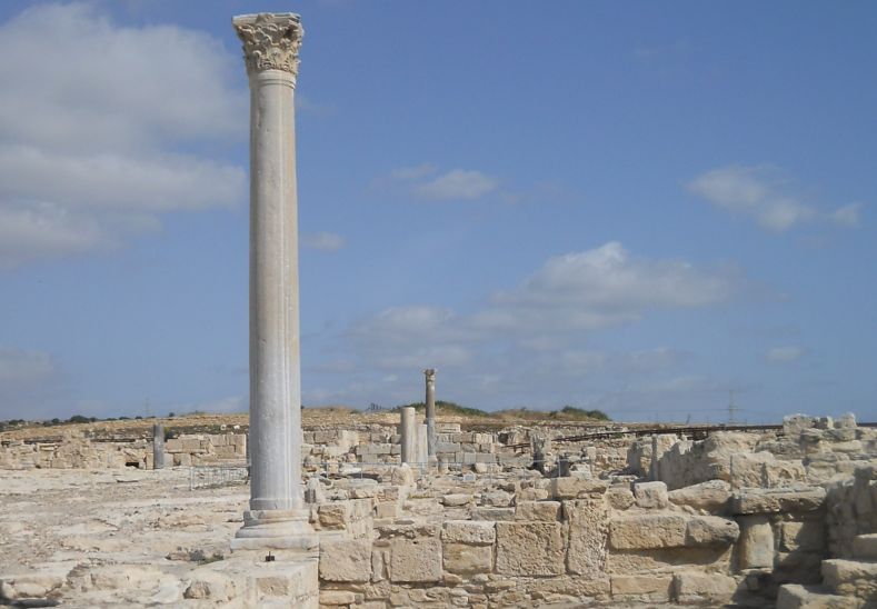 Columns at the Agora at Ancient Kourion