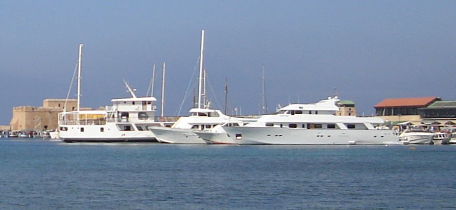 Boats in the Marina at Paphos Harbour