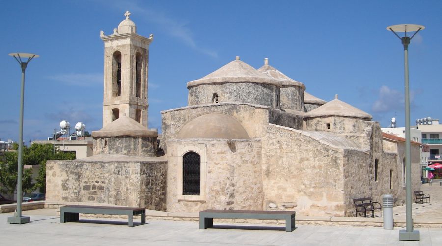 The five-domed, Byzantine church of Agia Paraskevi in Geroskipou ( Yeroskipou )